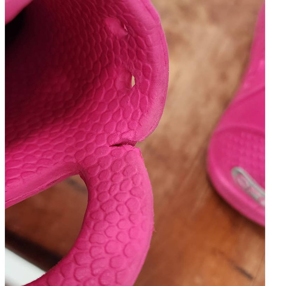 Girls Pink Croc Booties Waterproof Slip On Outdoor Mud Snow Boots Size 6 6C - Picture 10 of 11